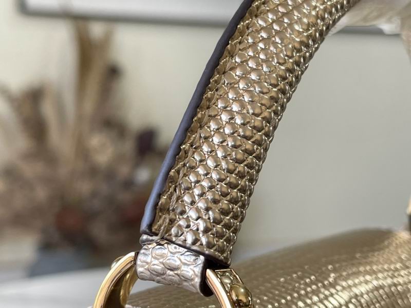 Capucines M48865金色蜥蜴27x18x9cm gf (7)