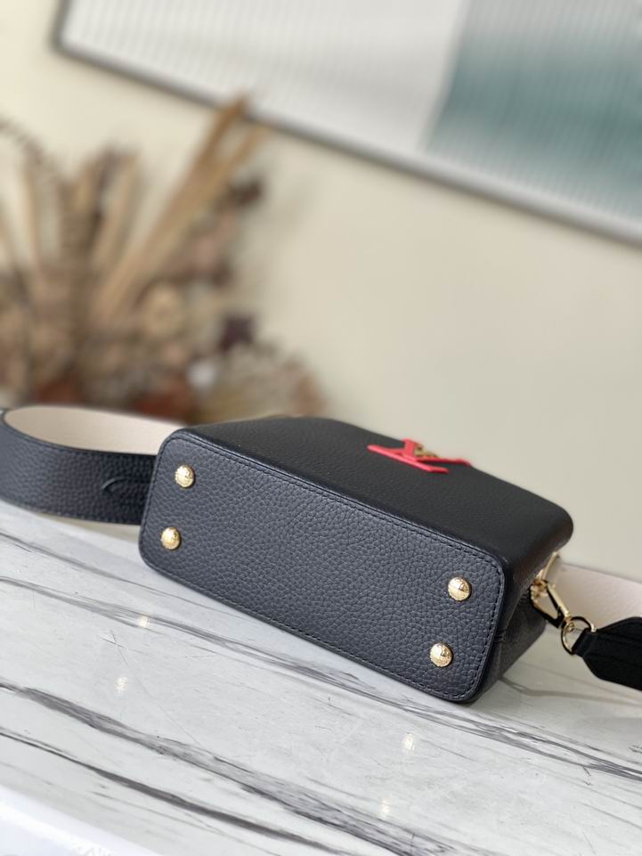 Capucines M48865黑拼奶白21x14x8cm gf (2)