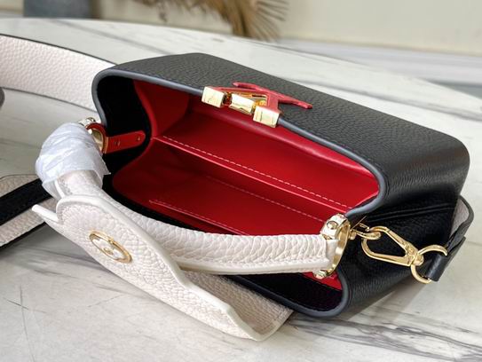 Capucines M48865黑拼奶白21x14x8cm gf (9)