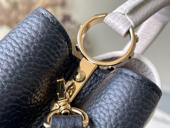 Capucines M48865黑拼奶白27x18x9cm gf (6)