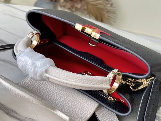 Capucines M48865黑拼奶白27x18x9cm gf (9)