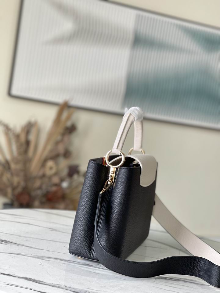 Capucines M48865黑拼奶白31.5x20x11cm gf (2)