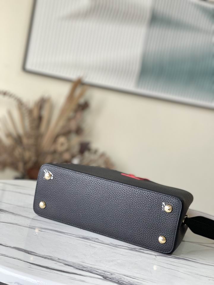 Capucines M48865黑拼奶白31.5x20x11cm gf (3)