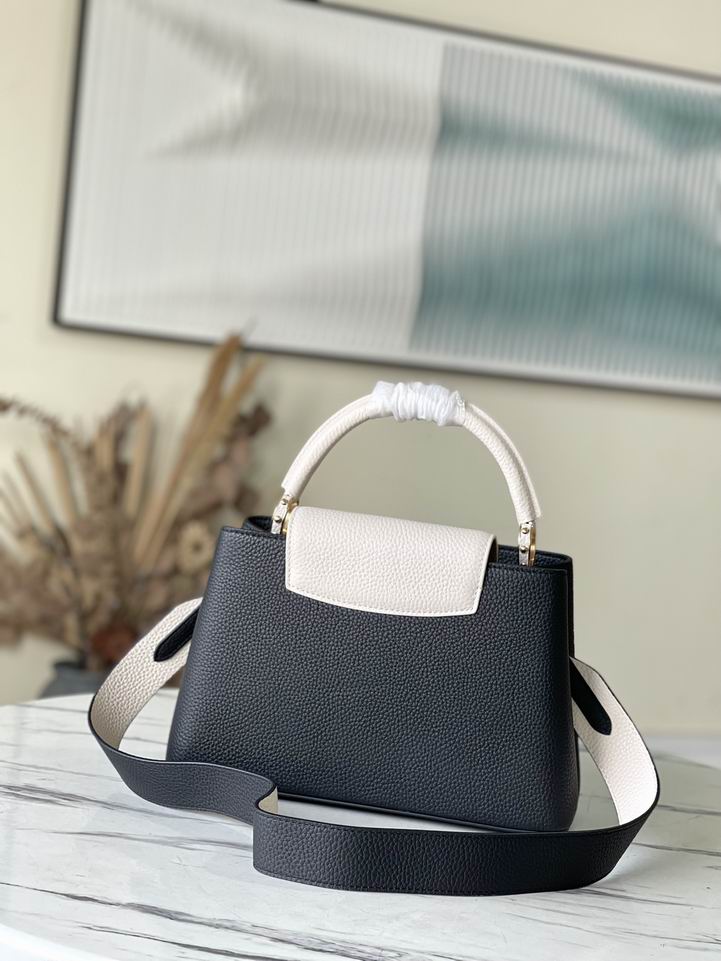 Capucines M48865黑拼奶白31.5x20x11cm gf (4)