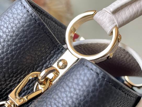 Capucines M48865黑拼奶白31.5x20x11cm gf (5)