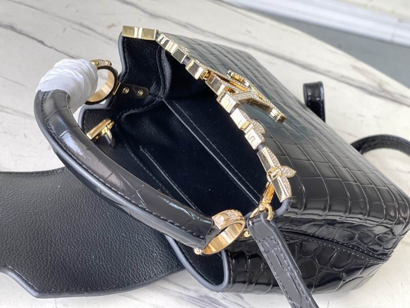 Capucines M51783鳄鱼纹21x14x8cm gf (10)