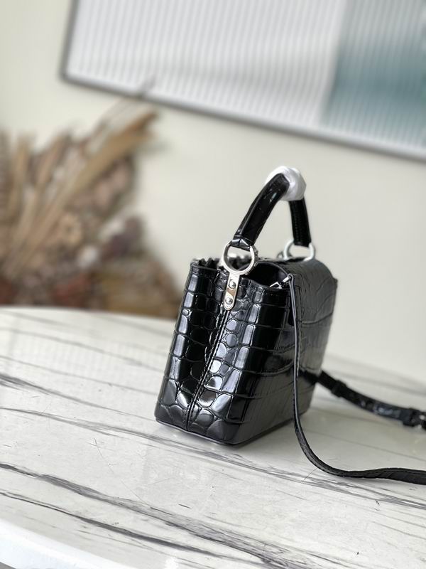 Capucines M51783鳄鱼纹21x14x8cm gf (13)