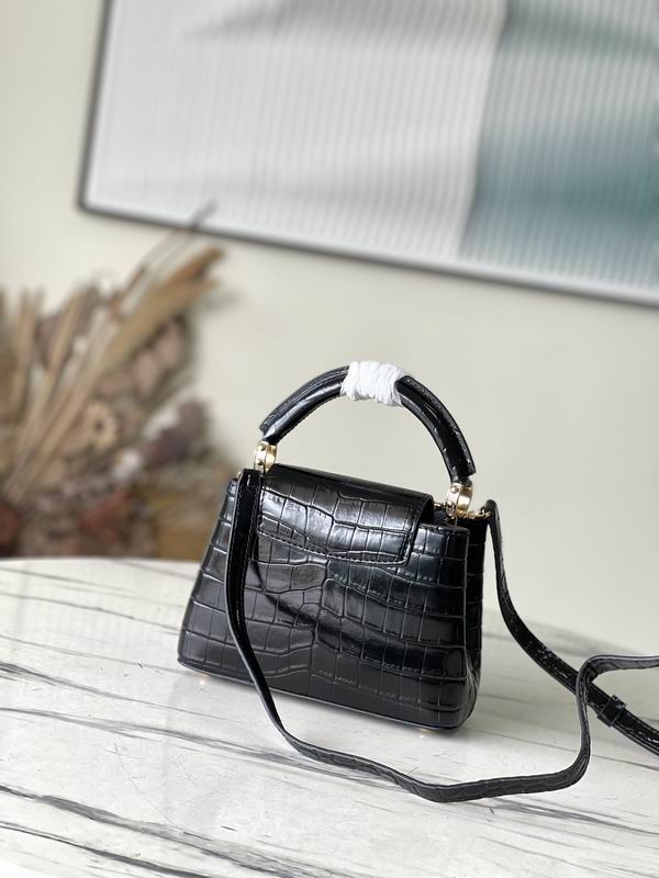 Capucines M51783鳄鱼纹21x14x8cm gf (4)