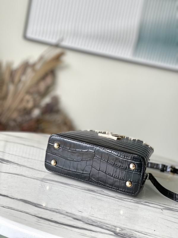 Capucines M51783鳄鱼纹21x14x8cm gf (5)