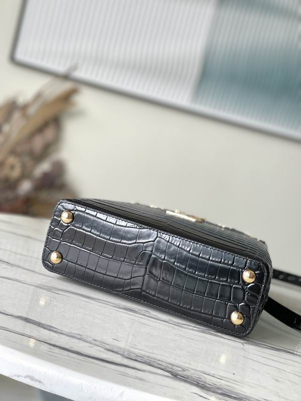 Capucines M51783鳄鱼纹27x18x9cm gf (3)