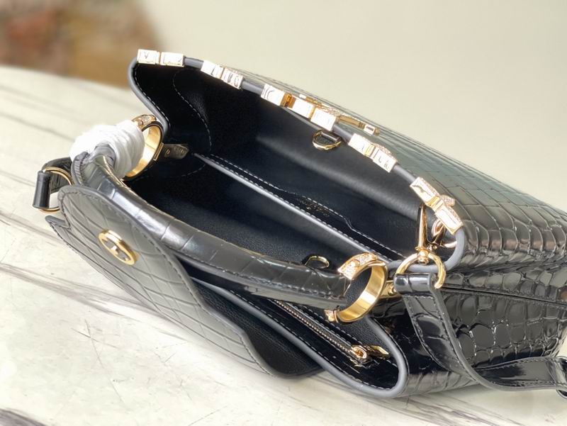 Capucines M51783鳄鱼纹27x18x9cm gf (9)