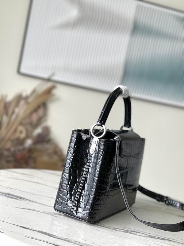 Capucines M51783鳄鱼纹31.5x20x11cm gf (13)