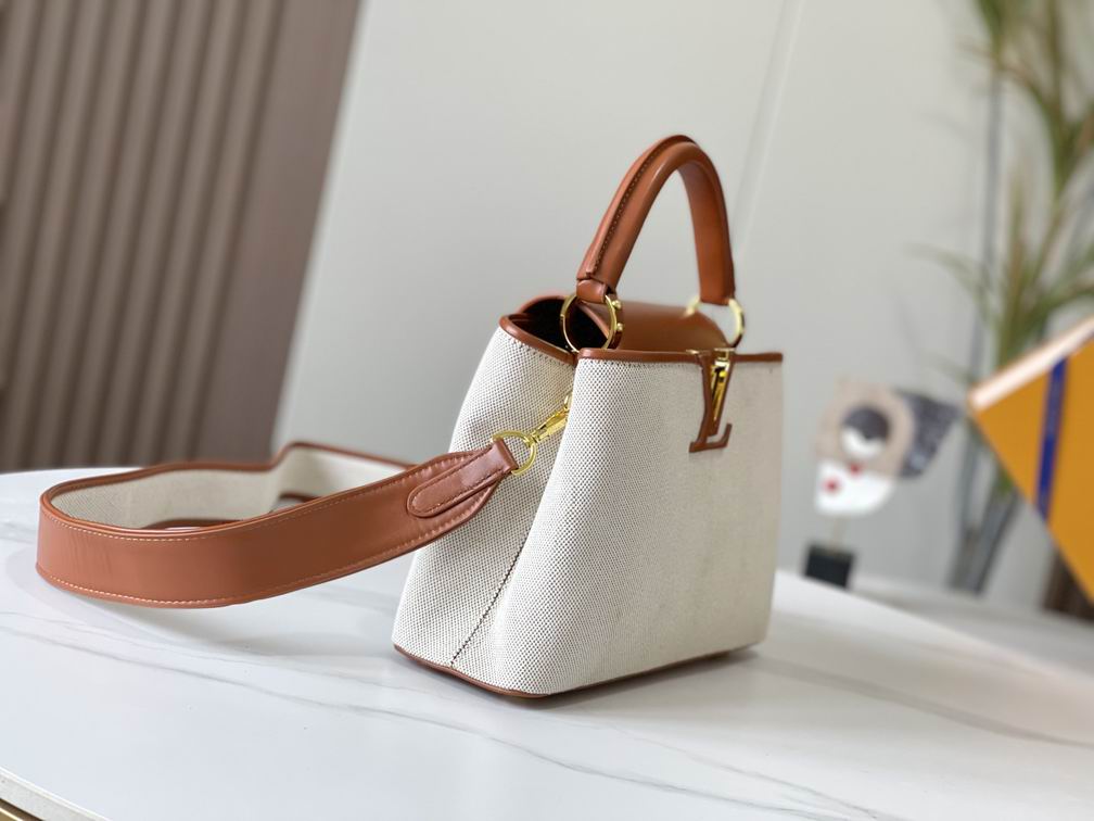 Capucines M57361绣花白棕金27x18x9cm cs (2)