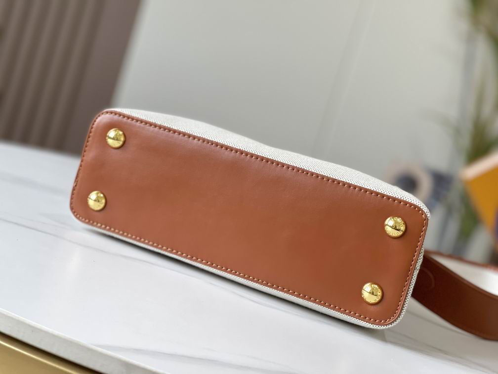 Capucines M57361绣花白棕金27x18x9cm cs (4)