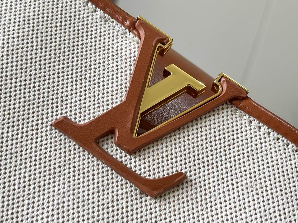 Capucines M57361绣花白棕金27x18x9cm cs (5)