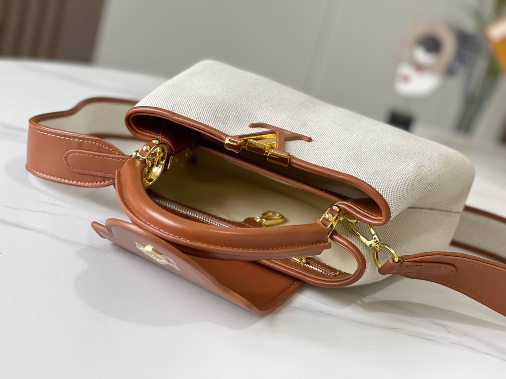 Capucines M57361绣花白棕金27x18x9cm cs (8)