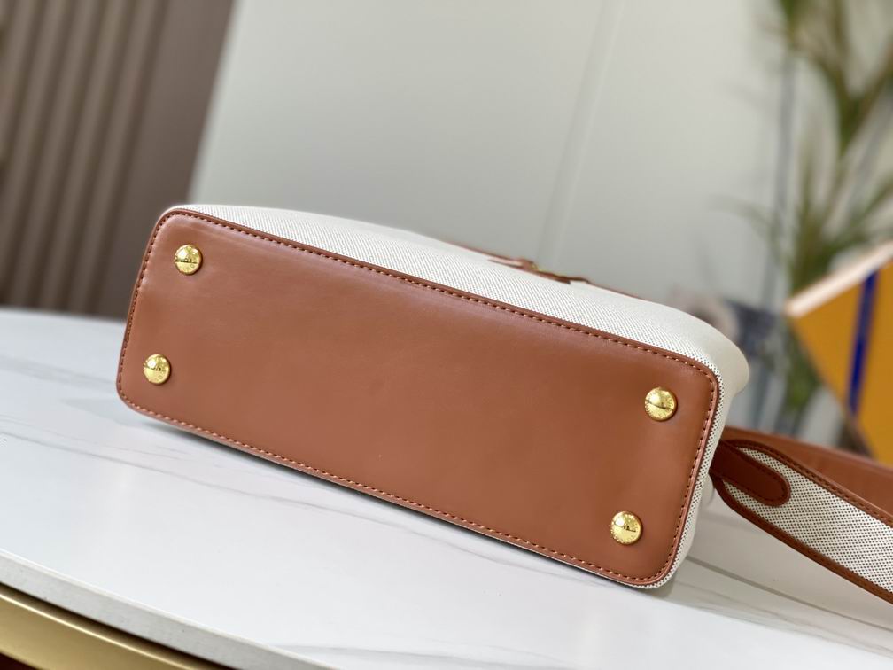 Capucines M57361绣花白棕金31.5x20x11cm cs (4)