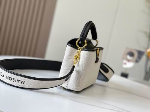 Capucines M59872麻布配黑21x14x8cm cs (2)