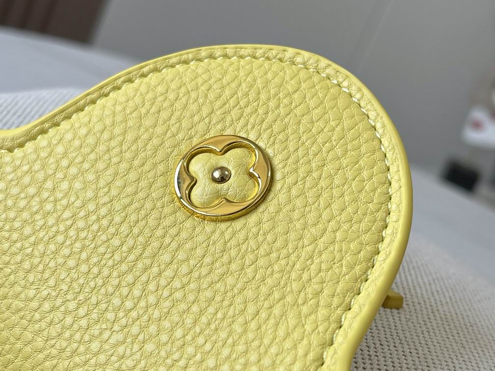 Capucines M59873麻布配蛋黄金扣27x21x10cm cs (7)