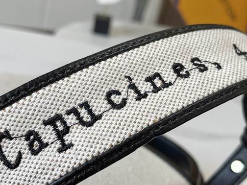 Capucines M59873 麻布配黑27x21x10cm cs (5)