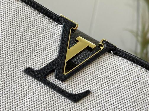 Capucines M59873 麻布配黑27x21x10cm cs (6)