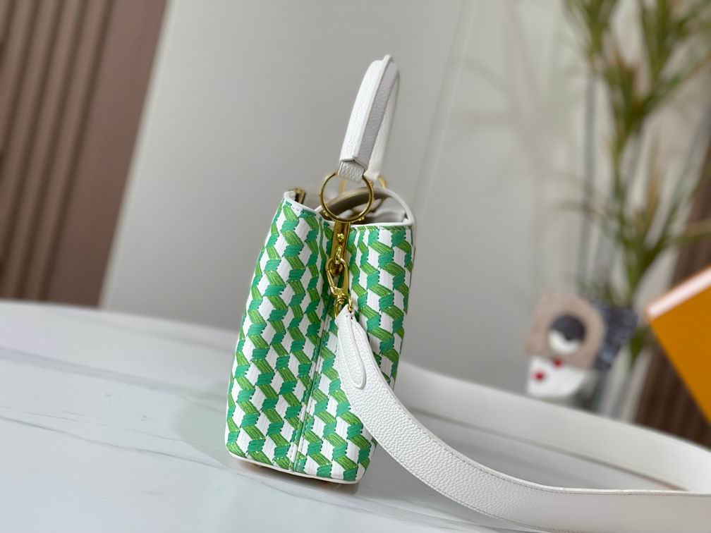 Capucines M59878白色编织 27x18x9cm cs (2)