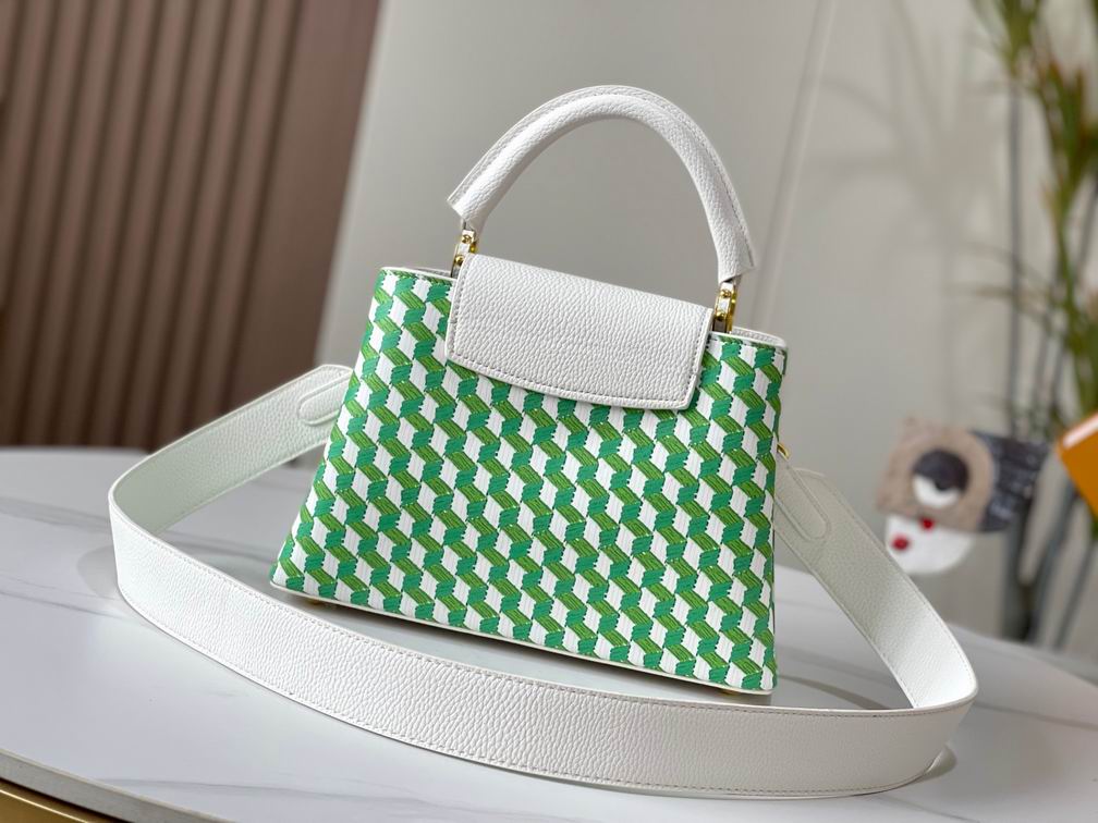 Capucines M59878白色编织 27x18x9cm cs (3)