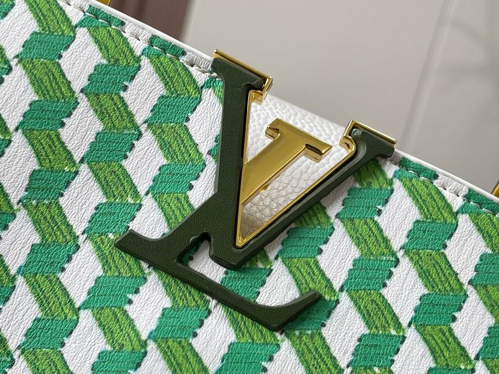 Capucines M59878白色编织 27x18x9cm cs (5)