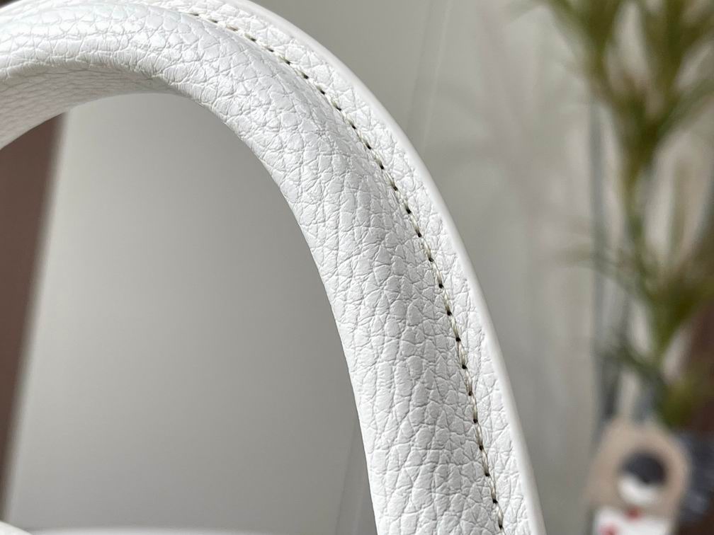 Capucines M59878白色编织 27x18x9cm cs (7)