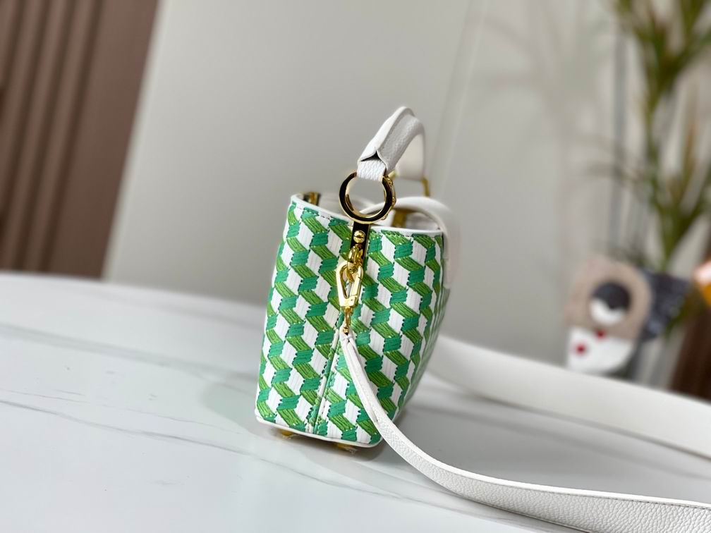 Capucines M59879白色编织 21x14x8cm cs (2)