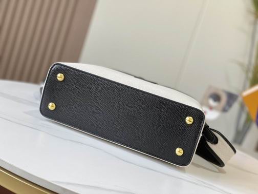 Capucines M59969麻布配黑 31.5x20x11cm cs (3)