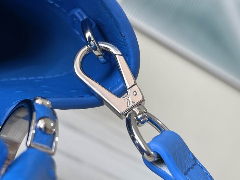 Capucines M95393绿 蓝色鸵鸟27x21x10cm gf (5)