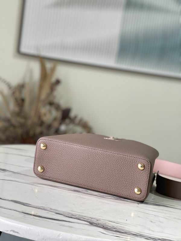 Capucines M99336拼色配蟒蛇金扣 27x18x9cm gf (2)