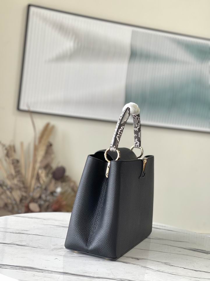 Capucines N92040金扣蛇36x23x14cm gf (2)