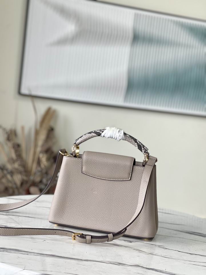 Capucines N92802淡咖色蛇27x18x9cm gf (4)