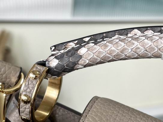 Capucines N92802淡咖色蛇27x18x9cm gf (5)