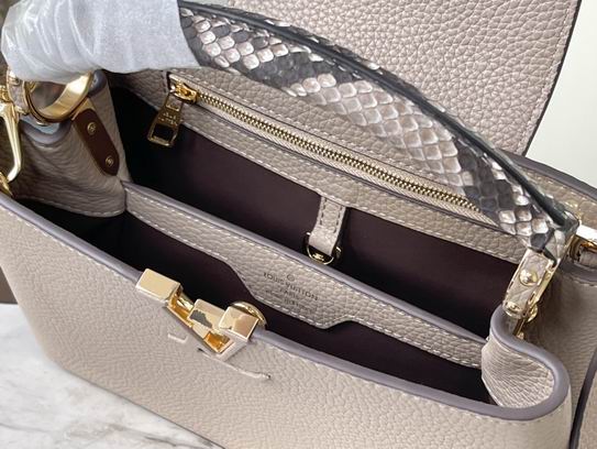 Capucines N92802淡咖色蛇27x18x9cm gf (9)