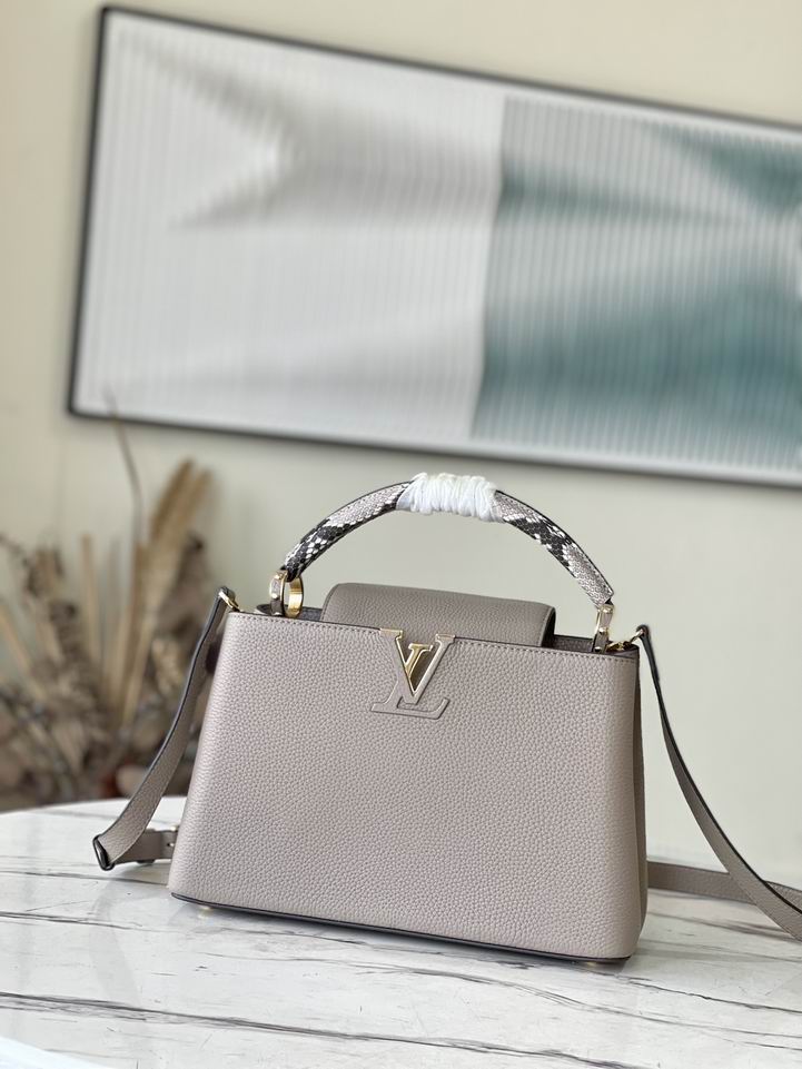 Capucines N92802淡咖色蛇31.5x20x11cm gf (1)