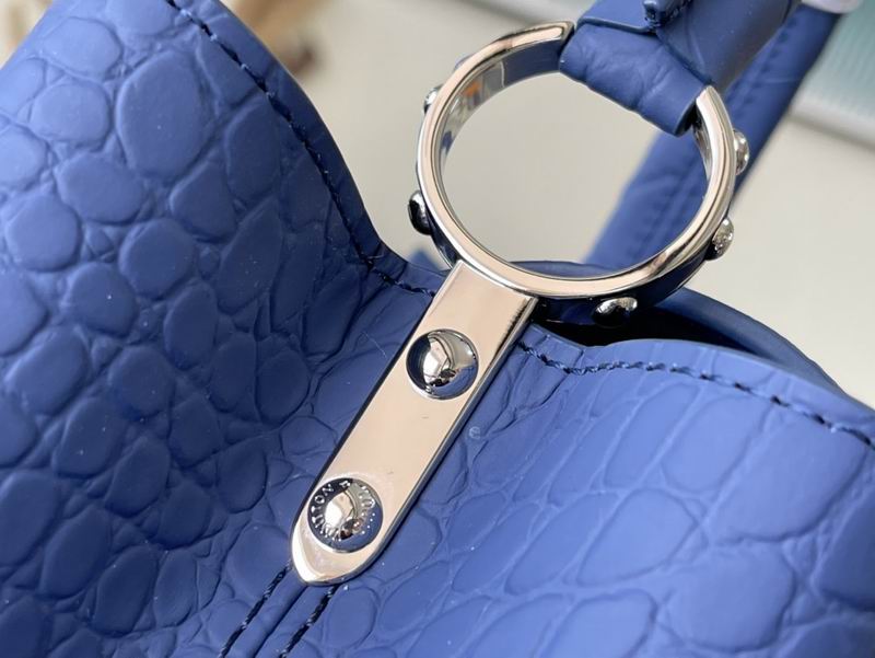 Capucines N93163雾蓝鳄鱼纹27x18x9cm gf (8)