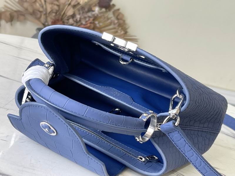 Capucines N93163雾蓝鳄鱼纹27x18x9cm gf (9)