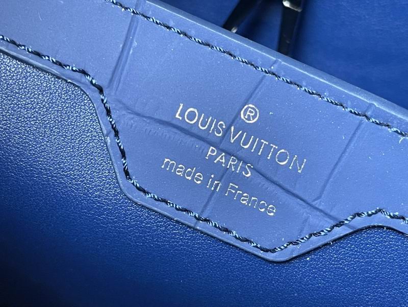 Capucines N93163雾蓝鳄鱼纹31x20x11cm gf (7)