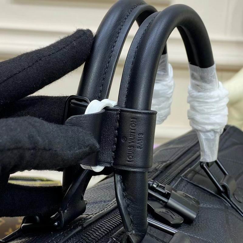 Keepall M21382黑全皮 50x29x23cm gf (5)