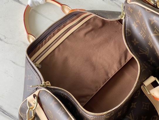 Keepall M41414老花黄 黑皮 55x31x26cm gf (18)