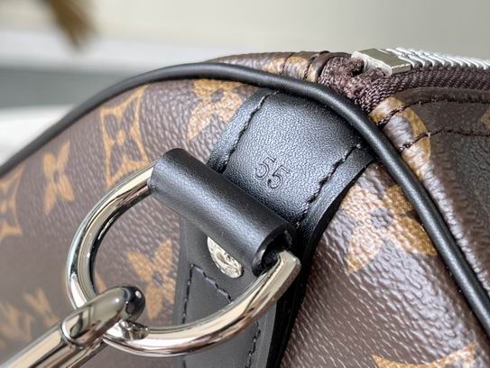 Keepall M41414老花黄 黑皮 55x31x26cm gf (5)