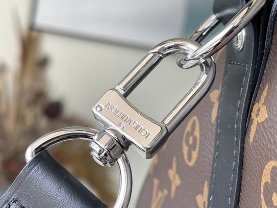 Keepall M41414老花黄 黑皮 55x31x26cm gf (7)