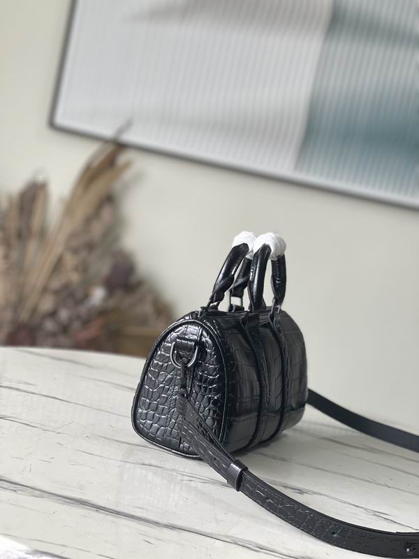 Keepall M80641黑色鳄鱼纹25x15x11cm gf (4)