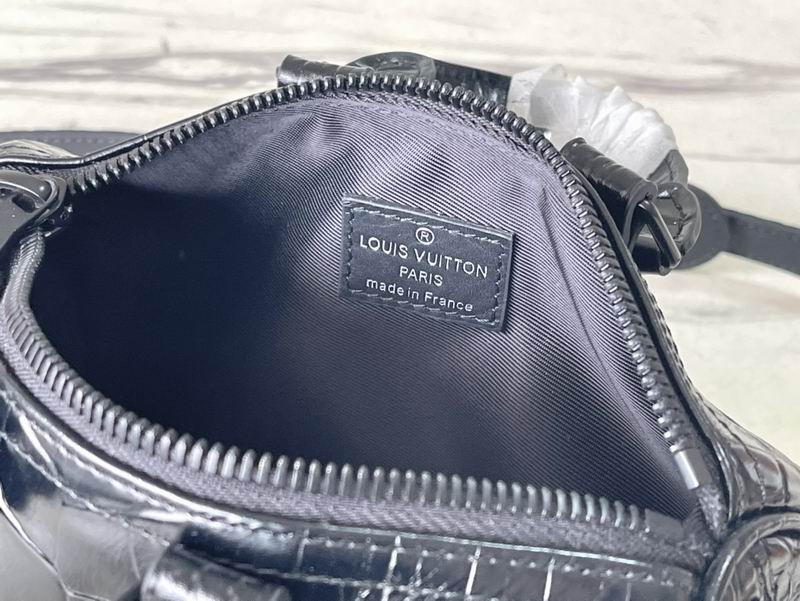 Keepall M80641黑色鳄鱼纹25x15x11cm gf (9)