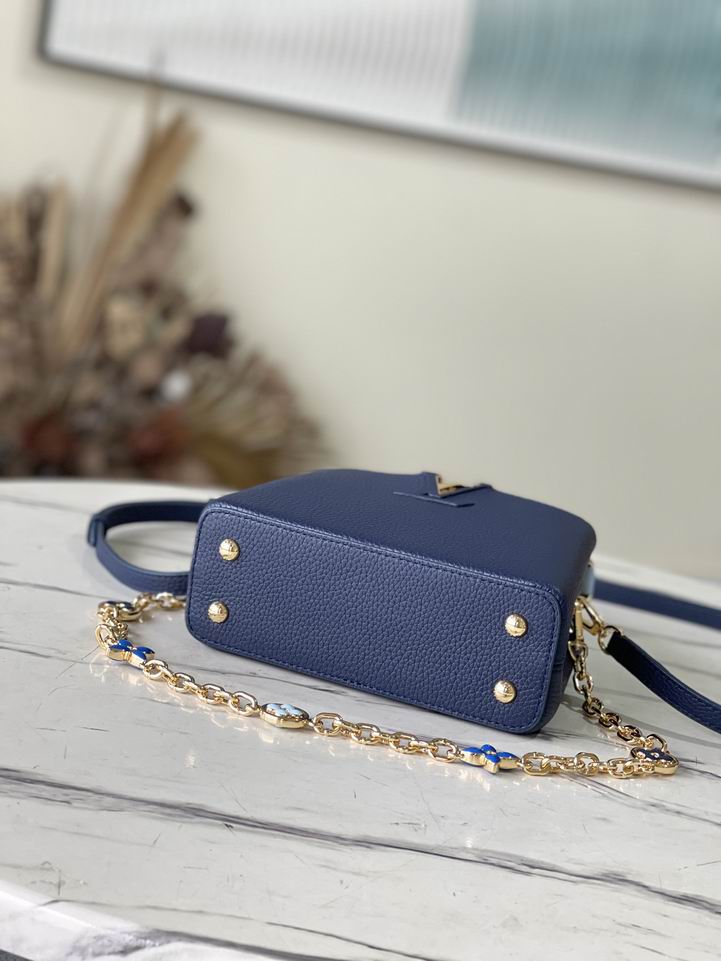 M20844蓝拼色珐琅花卉21x14x8cm gf (4)