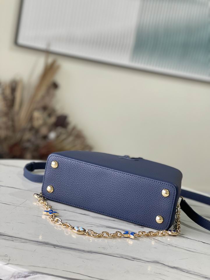 M20844蓝拼色珐琅花卉27x18x9cm gf (2)