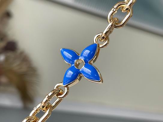 M20844蓝拼色珐琅花卉31.5x20x11cm gf (5)